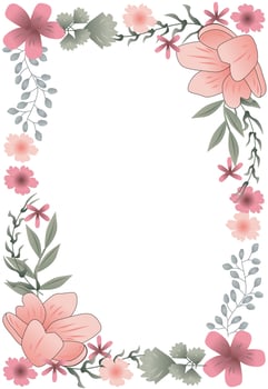 Floral Decorative Ornament Frame and Border Vector
