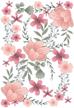 Floral Decorative Ornament and Vector Illustration