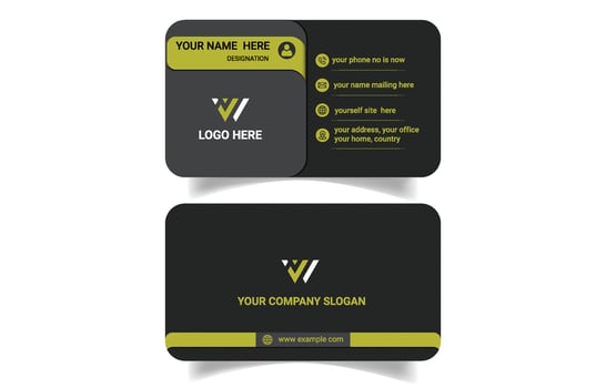 Luxury unique creative business card template vector
