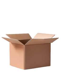 isolated, empty box delivery on background AI Generative png
