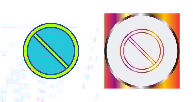 Prohibited Vector Icon