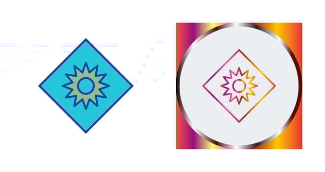 Optical Radiation Vector Icon