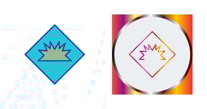 Danger of Welding Flash Vector Icon