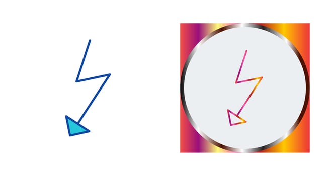 Unique Flash Vector Icon