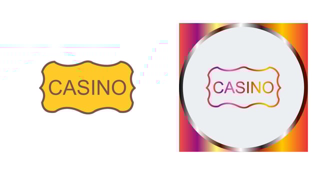 Casino Sign Vector Icon