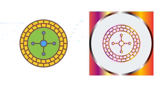 Roulette Vector Icon