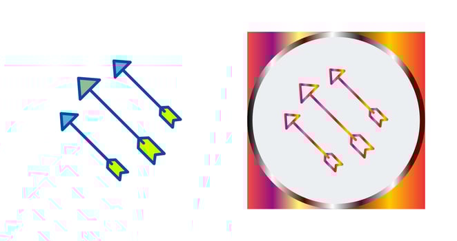Unique Arrows Vector Icon