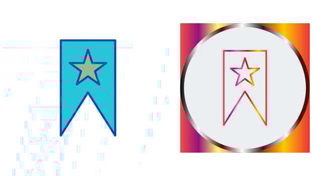 Unique Bookmarking Services Vector Icon