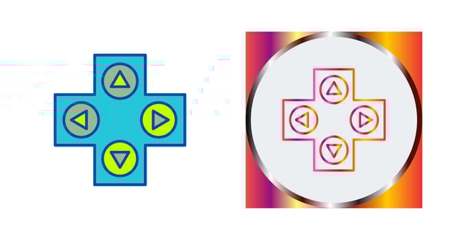 Unique Gaming Control Vector Icon