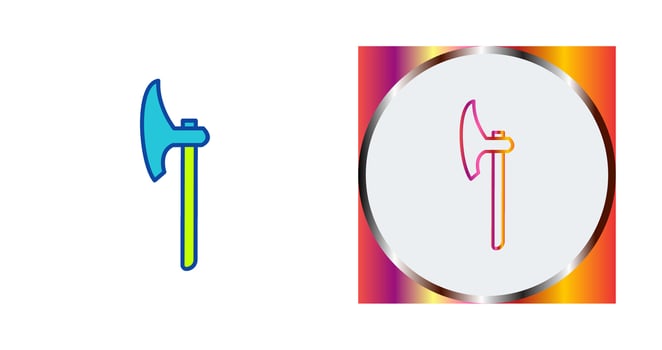 Unique Axe Vector Icon