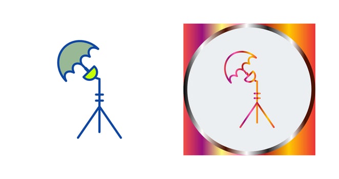 Unique Light Stand Vector Icon