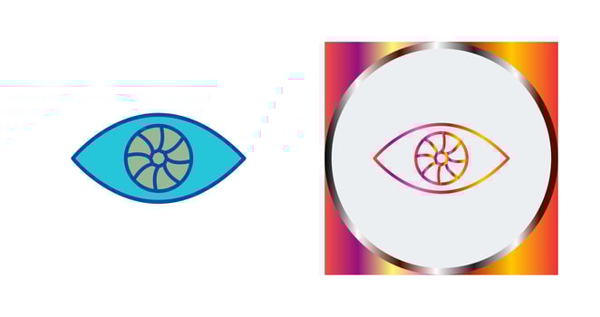 Unique Eye Vector Icon