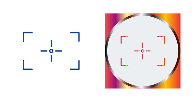Unique Focus Vector Icon