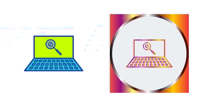 Unique Find on Internet Vector Icon