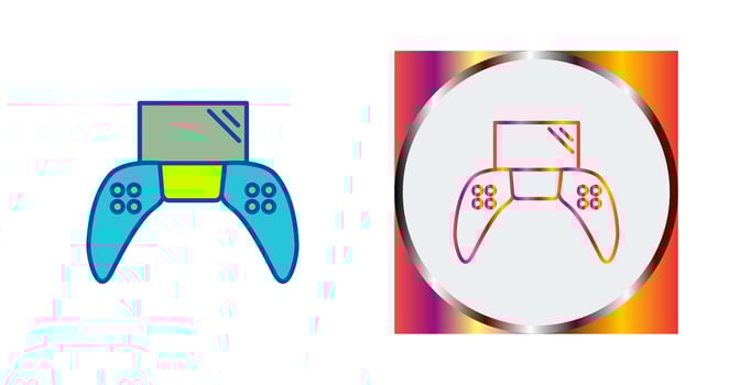 Unique Play Station Vector Icon