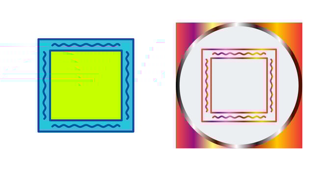 Unique Frame Vector Icon