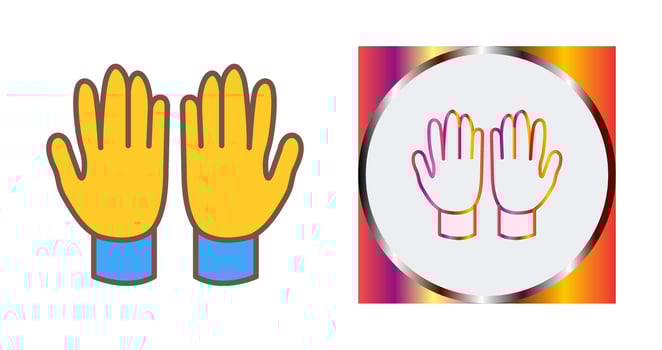 Gardening Gloves Vector Icon