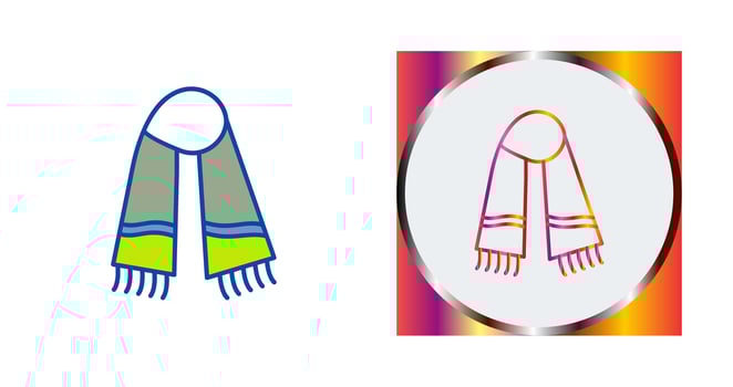 Warm Scarf Vector Icon