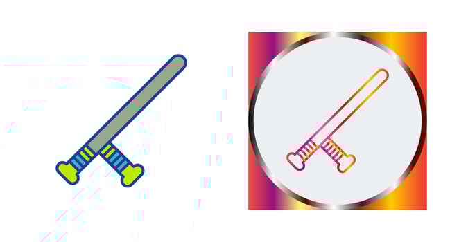 Baton Vector Icon