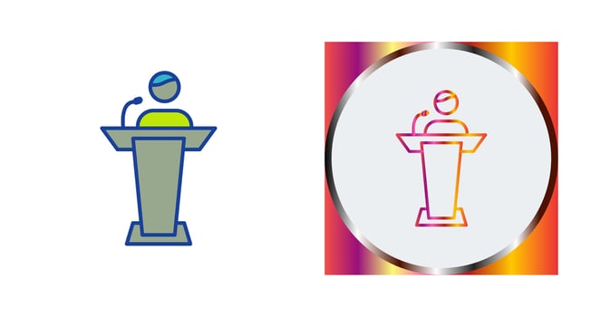 Elected Candidate Vector Icon