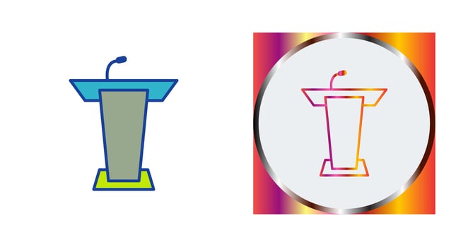Podium Vector Icon