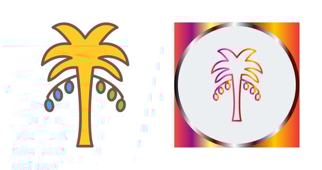 Coconut trees Vector Icon