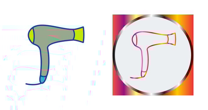 Hair Dryer Vector Icon