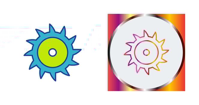 Saw Blade Vector Icon