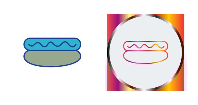 Hot Dog Vector Icon