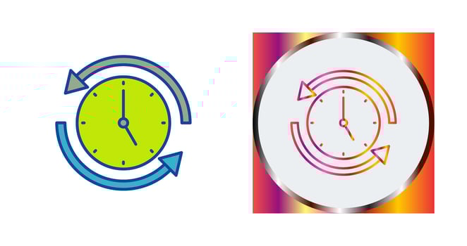 Run Time Vector Icon