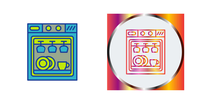 Dishwasher Vector Icon