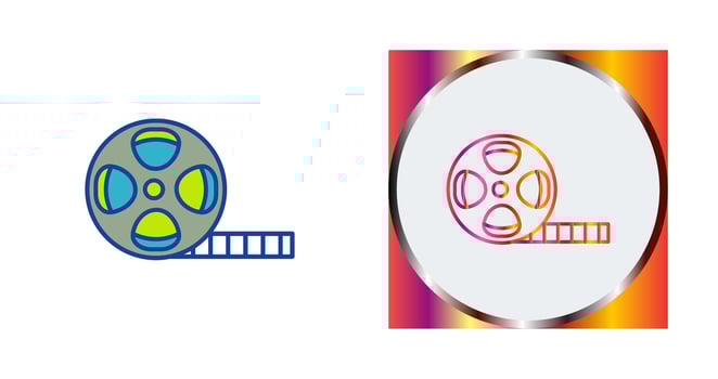 Film Reel Vector Icon