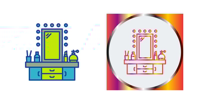 Dressing Table Vector Icon