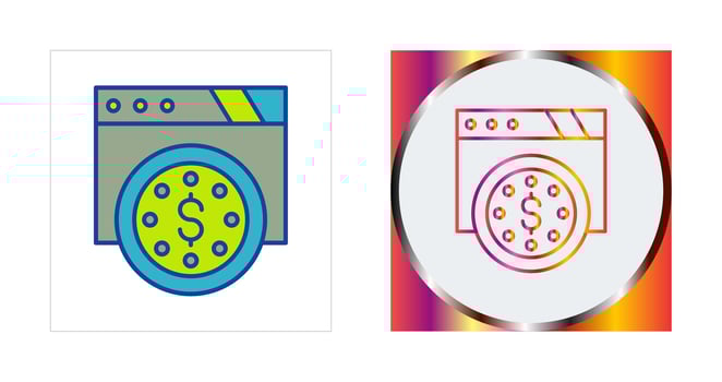 Dollar Coin Vector Icon