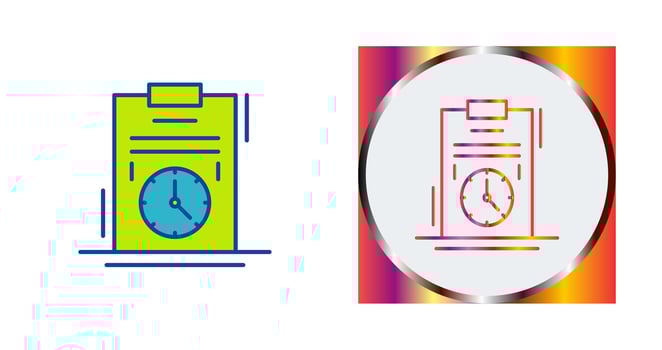 Time Management Vector Icon