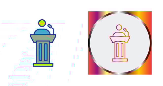 Podium Vector Icon