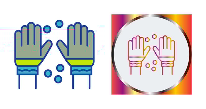 Winter Gloves Vector Icon
