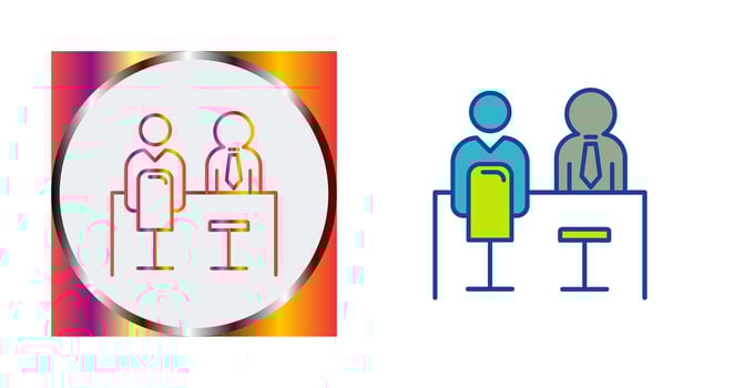 Employee Interview Vector Icon