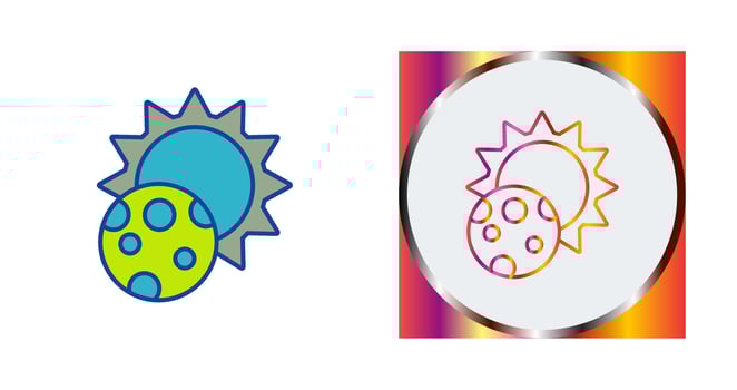 Eclipse Vector Icon