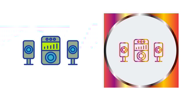 Sound System Vector Icon