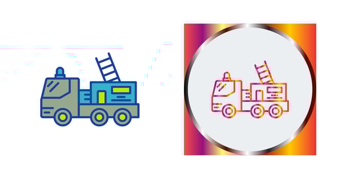 Fire Truck Vector Icon