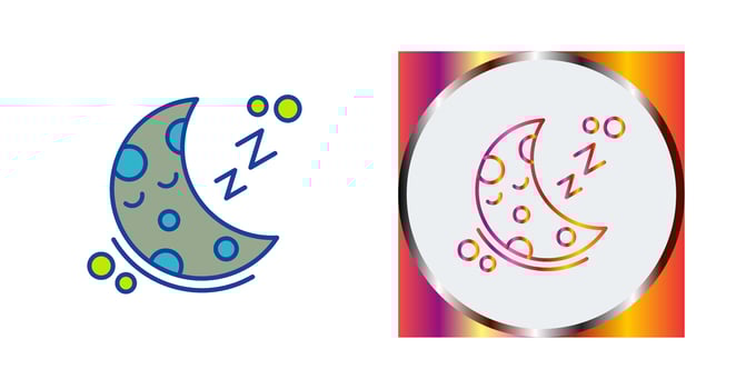 Sleeping Vector Icon