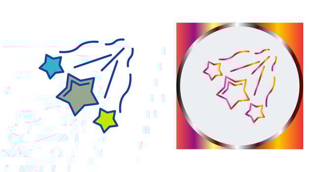 Falling Stars Vector Icon