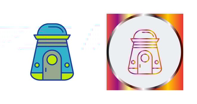 Space Capsule Vector Icon