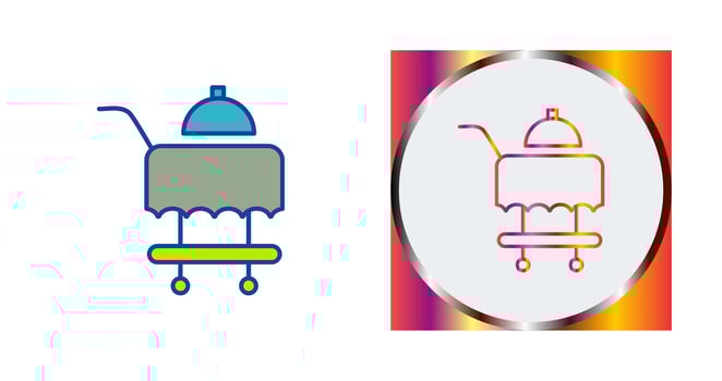Room Service Vector Icon