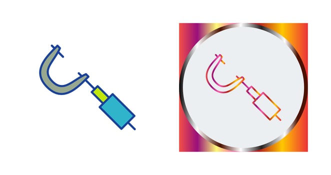 Micrometer Vector Icon