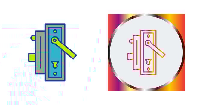 Door Handle Vector Icon