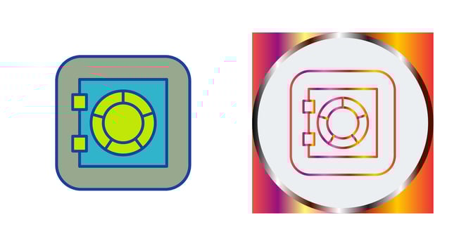 Safe Box Vector Icon