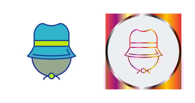 Camping Hat Vector Icon