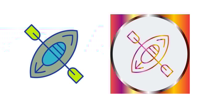 Kayak Vector Icon